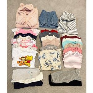 30 piece Baby Girl Bundle Sizes Newborn, 0 to 3 months